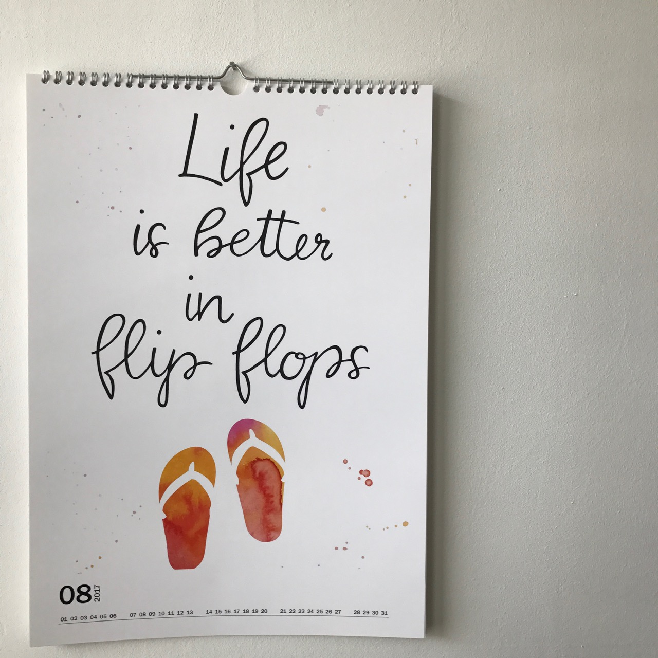 Kalender Gelbkariert