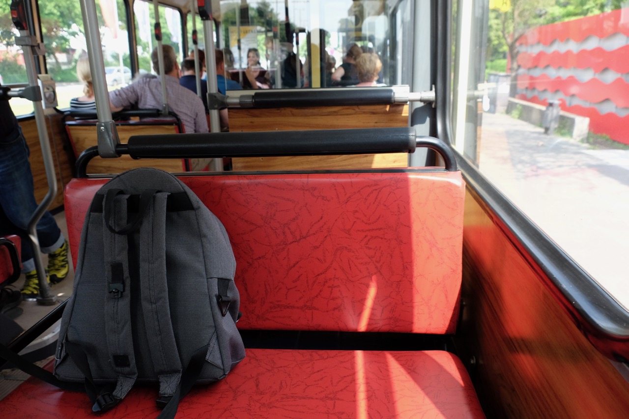 Wuppertal: Oldtimerbus von innen