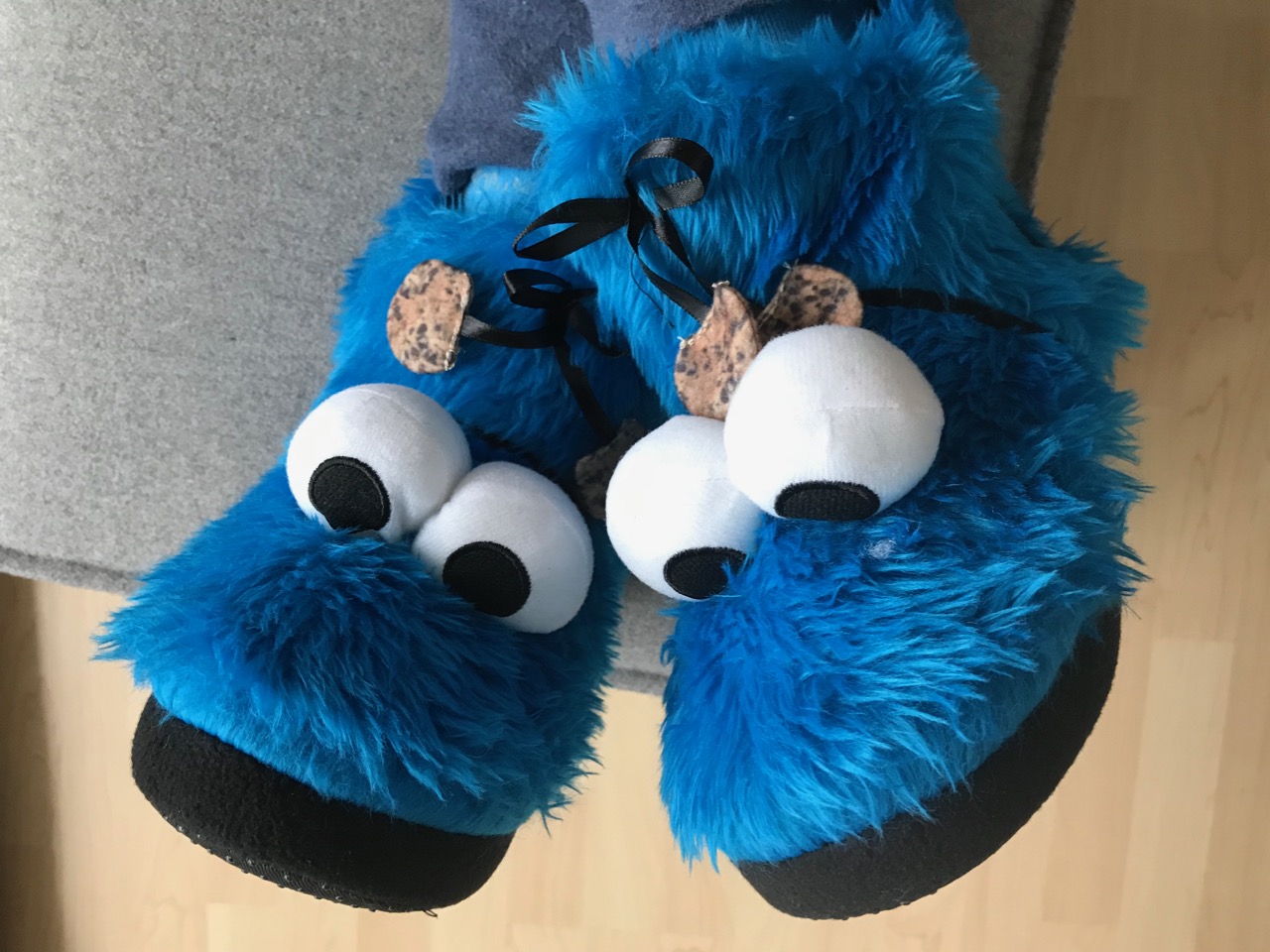 Krümelmonster-Hausschuhe