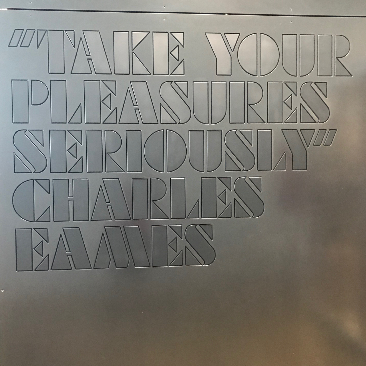 Vitra Haus: Zitat Charles Eames