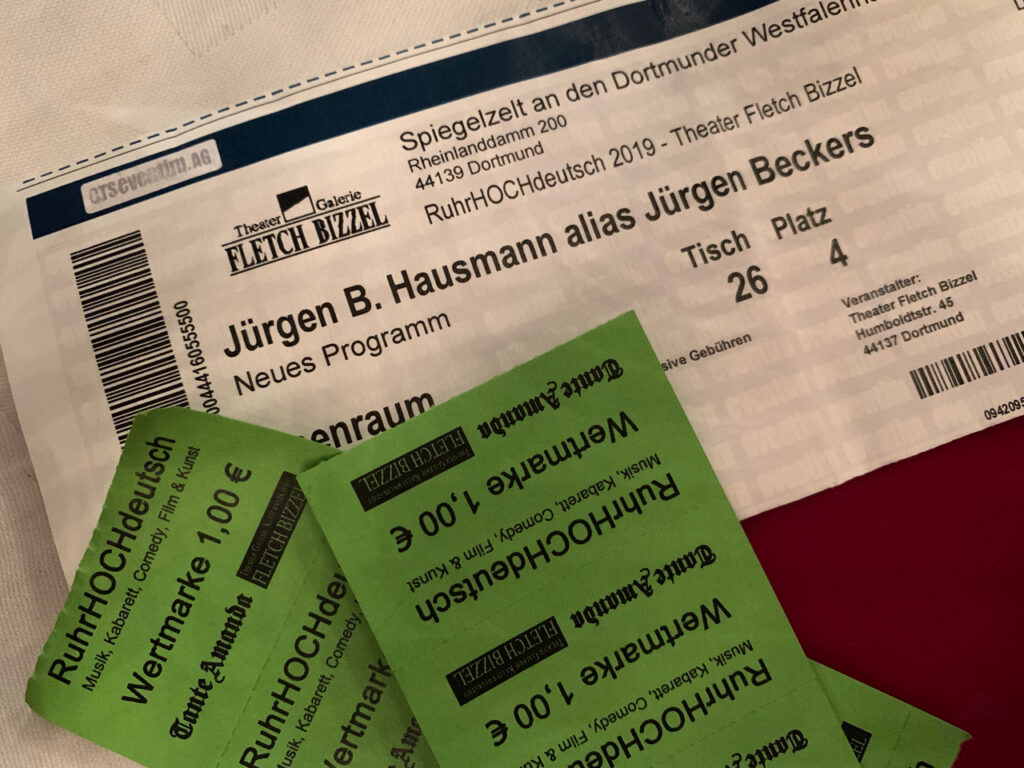 Tickets und Wertmarken Ruhrhochdeutsch 