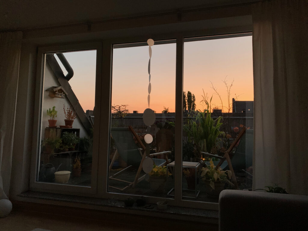 Sonnenaufgang von der Couch aus