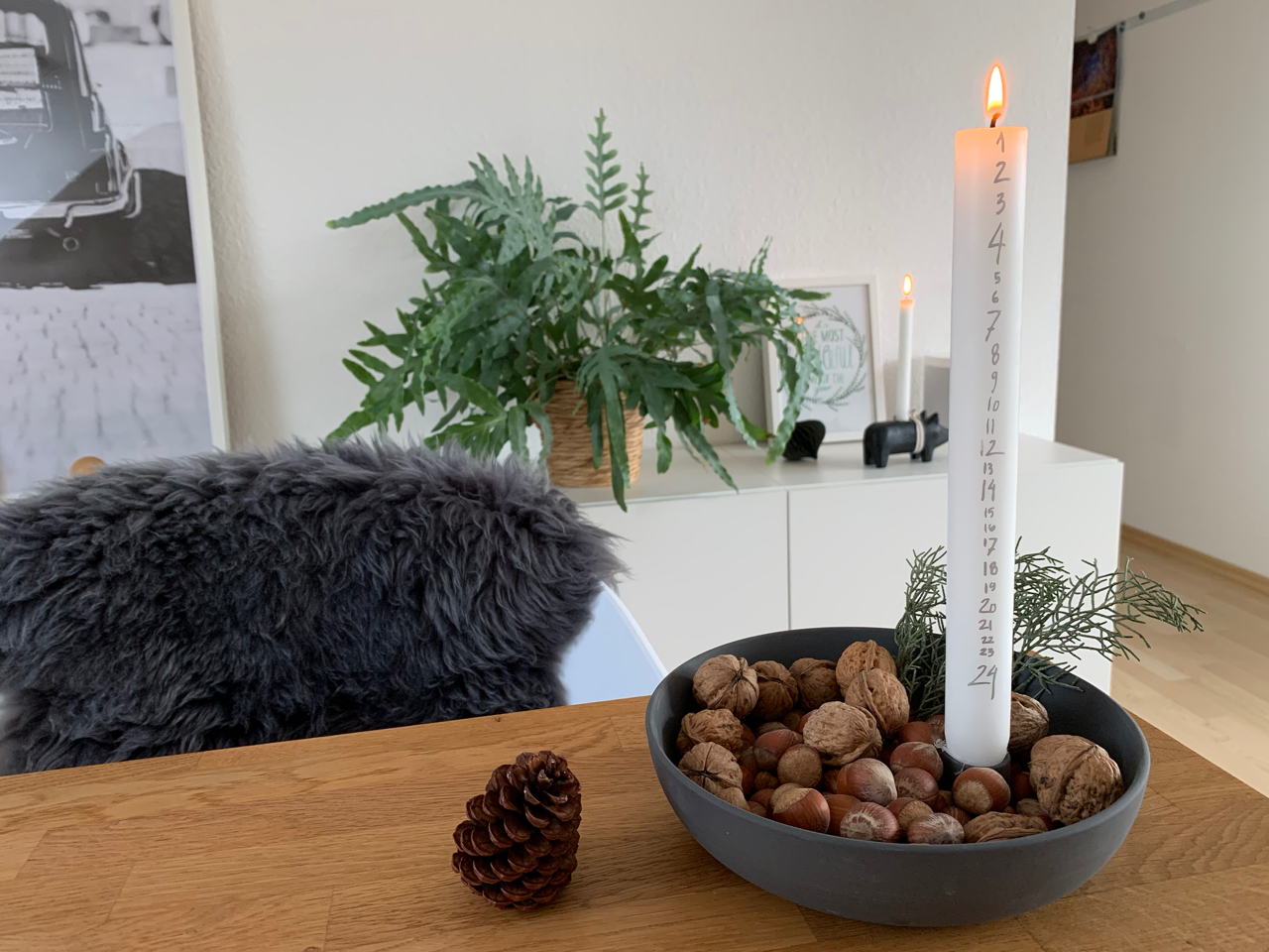 Adventskalender Kerze