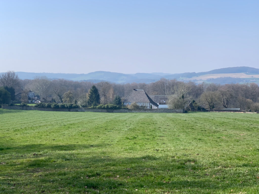 Gut Schede: Ansicht vom Wald aus