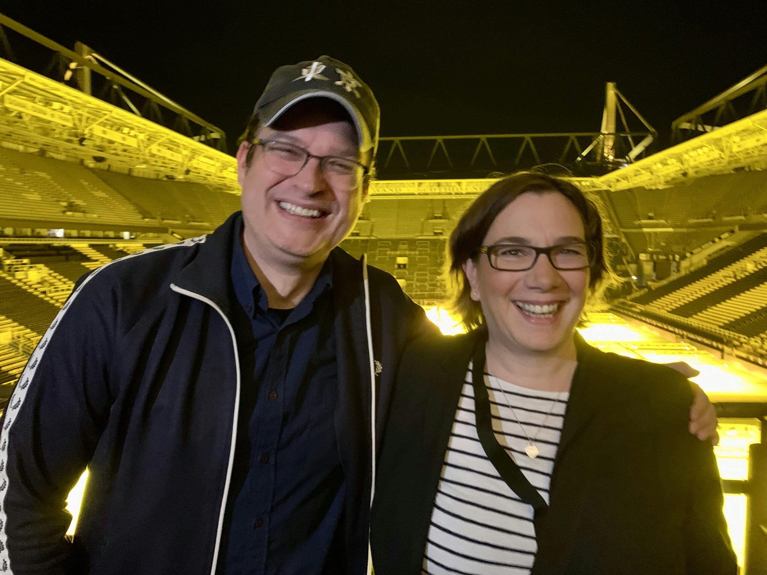 Sascha Pallenberg und Maike Kranaster im Signal Iduna Park